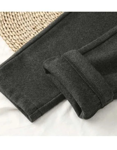 Load image into Gallery viewer, Woolen Pants Women&#39;S Harem Pencil Pants 2024 Autumn Winter High Waisted Casual Suit Pants Office Lady Women Trousers

