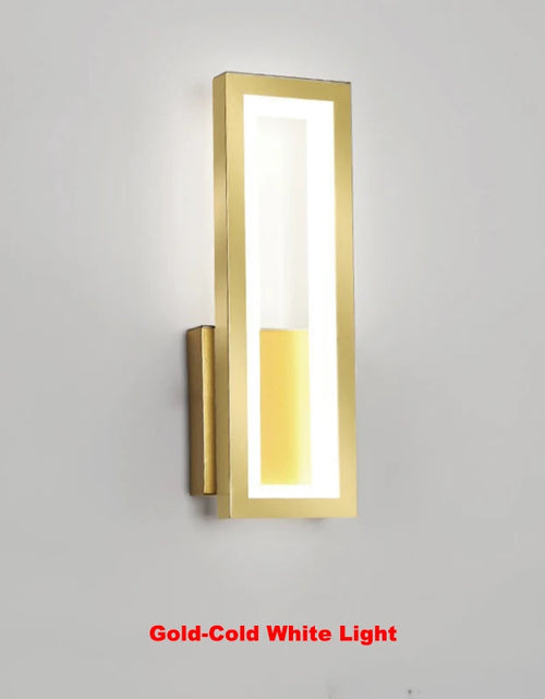 Load image into Gallery viewer, Modern Minimalist Wall Lamps Home Decor Living Room Bedroom Bedside 16W Ac96V-260V Led Sconce Black White Light Aisle Decoration
