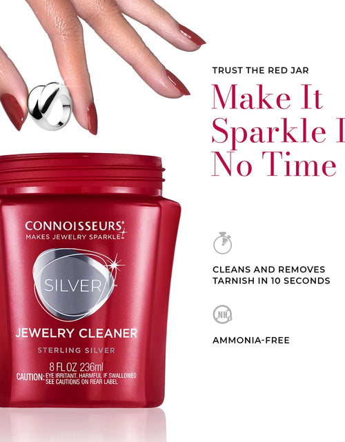 Load image into Gallery viewer, Silver Jewelry Cleaner, Liquid Dip Jewelry Cleaner in Red Jar
