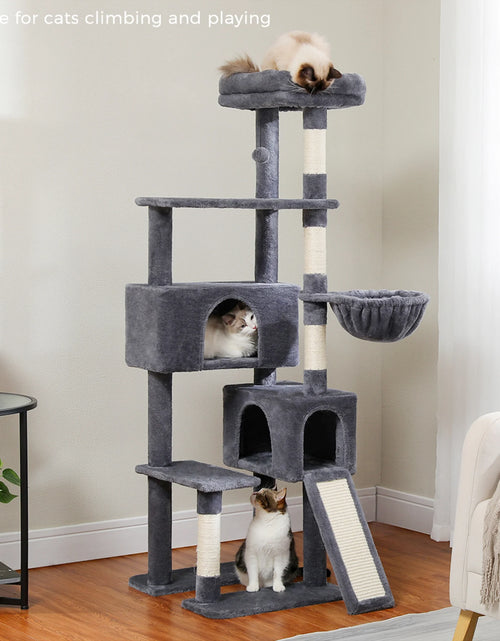 Load image into Gallery viewer, 61&quot; Cat Tree Tower for Indoor Cats with Platform and Scratching Posts, Cat Condo Cat Tree House in Pet Supplies, Gray
