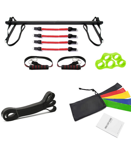 Fitness Equipment Set, Exercise Equipment with Resistance Bands, Muscle Build Workout Equipment for Men/Women, Full-Body Fitness Equipment for Indoor/Outdoor/Travel