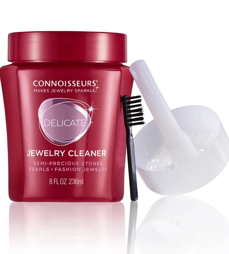 Delicate Jewelry Cleaner Solution for Pearls, Gemstones, and Fashion Jewelry, 8 Fl Oz
