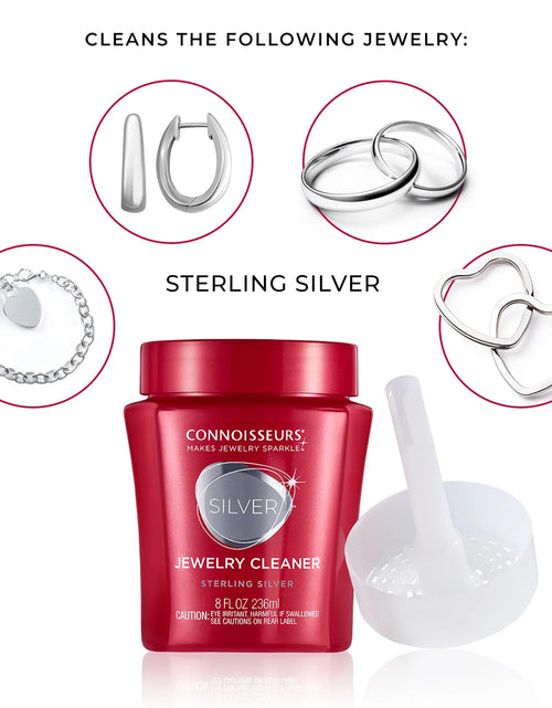 Load image into Gallery viewer, Silver Jewelry Cleaner, Liquid Dip Jewelry Cleaner in Red Jar

