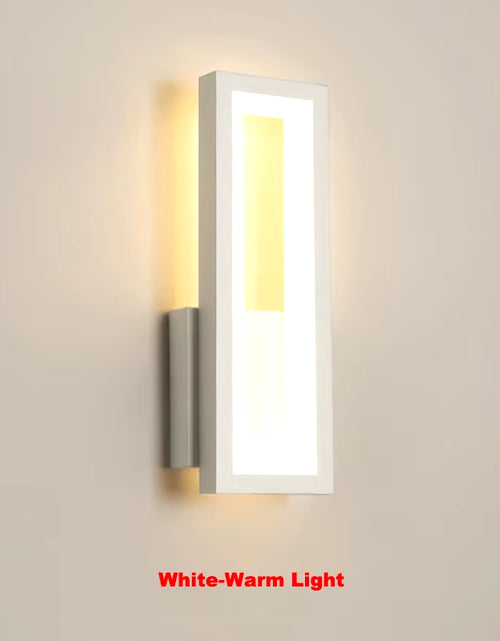 Load image into Gallery viewer, Modern Minimalist Wall Lamps Home Decor Living Room Bedroom Bedside 16W Ac96V-260V Led Sconce Black White Light Aisle Decoration
