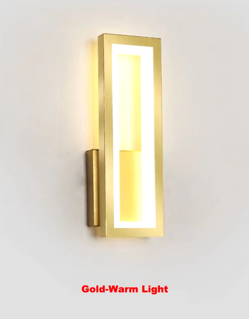 Load image into Gallery viewer, Modern Minimalist Wall Lamps Home Decor Living Room Bedroom Bedside 16W Ac96V-260V Led Sconce Black White Light Aisle Decoration
