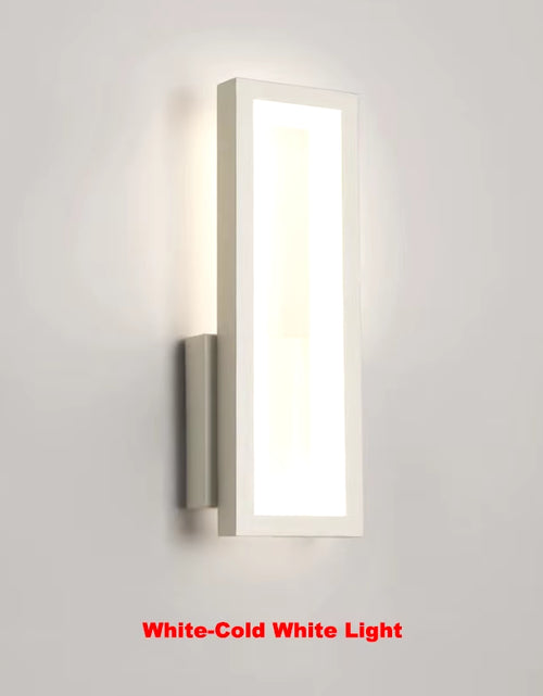 Load image into Gallery viewer, Modern Minimalist Wall Lamps Home Decor Living Room Bedroom Bedside 16W Ac96V-260V Led Sconce Black White Light Aisle Decoration
