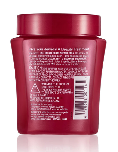 Load image into Gallery viewer, Silver Jewelry Cleaner, Liquid Dip Jewelry Cleaner in Red Jar
