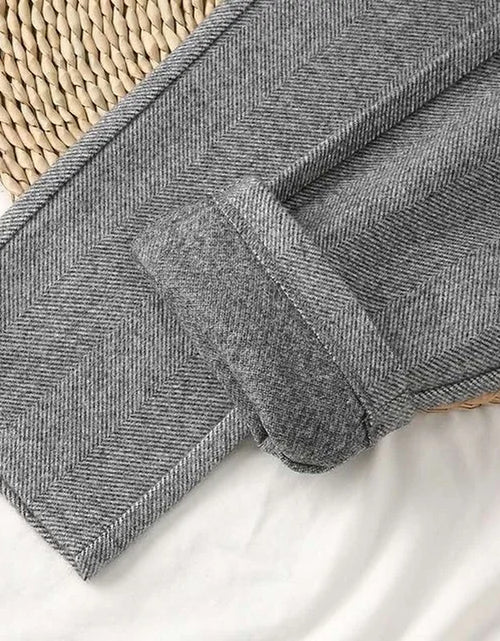 Load image into Gallery viewer, Woolen Pants Women&#39;S Harem Pencil Pants 2024 Autumn Winter High Waisted Casual Suit Pants Office Lady Women Trousers
