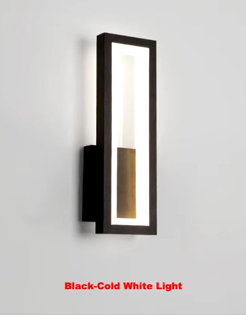 Load image into Gallery viewer, Modern Minimalist Wall Lamps Home Decor Living Room Bedroom Bedside 16W Ac96V-260V Led Sconce Black White Light Aisle Decoration
